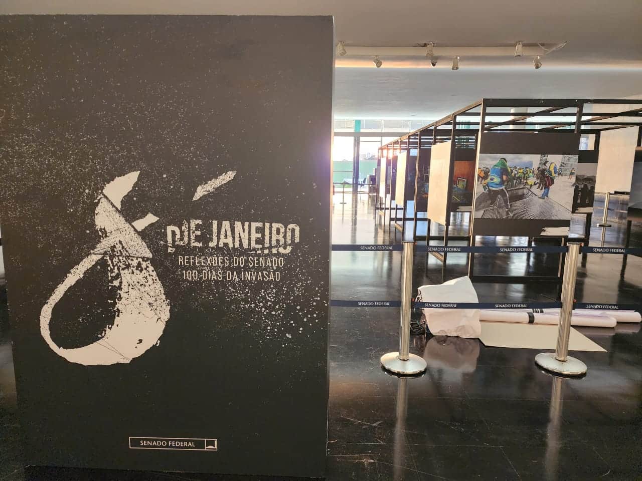 Senado promove exposição para mostrar danos causados ao Congresso em 8 de janeiro