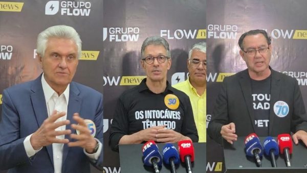 Primeiro debate em formato de podcast recebe apenas três candidatos