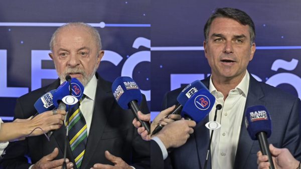 Em debate na Band, Lula e Flávio Bolsonaro travam embate sobre custo de vida